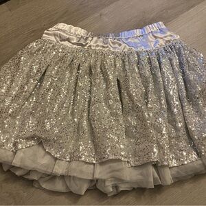 Girl’s Silver Sequin skirt